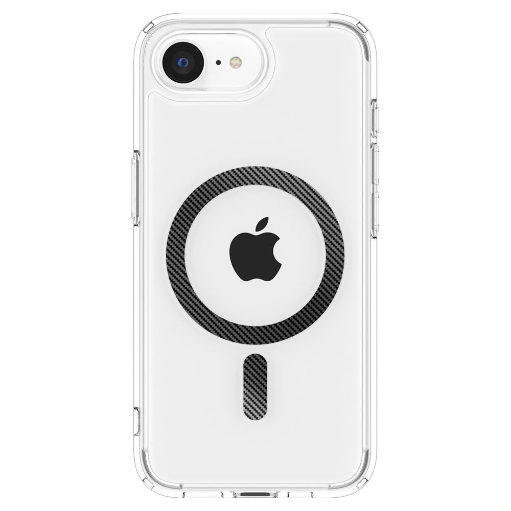Husa MagSafe pentru Apple iPhone 17e / 16e, Spigen, Ultra Hybrid Carbon, Transparenta ACS09140