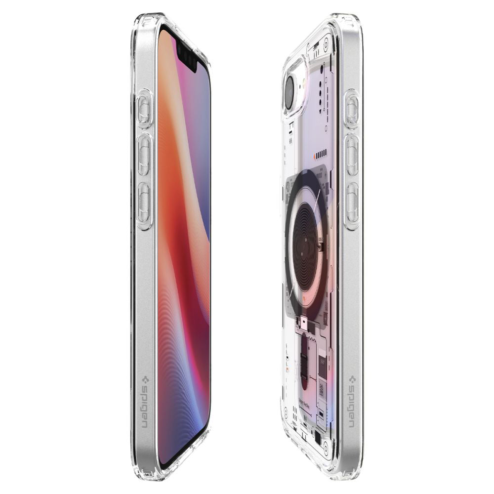 Husa MagSafe pentru Apple iPhone 17e / 16e, Spigen, Ultra Hybrid Neo One, Transparenta