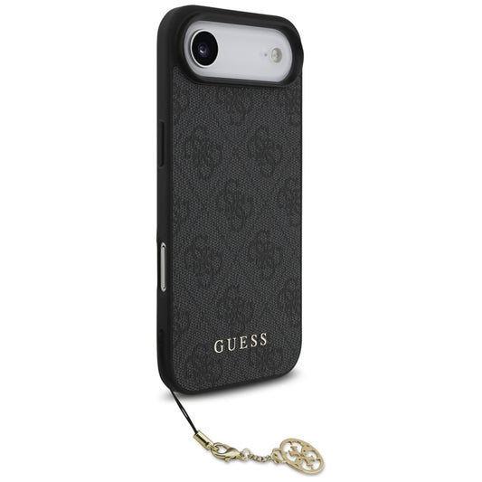 Husa MagSafe pentru Apple iPhone 17 Air, Guess, 4G Charm Cradle, Neagra