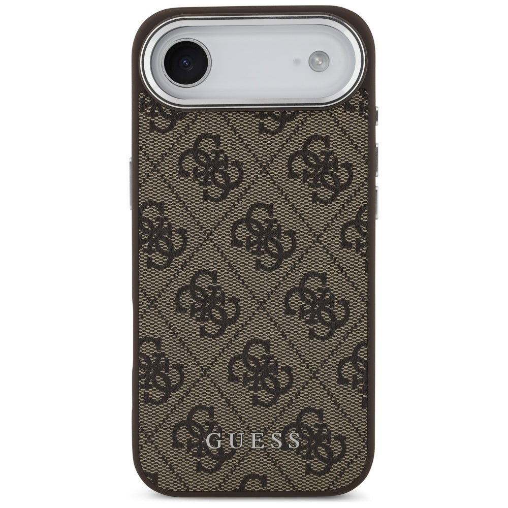 Husa MagSafe pentru Apple iPhone 17 Air, Guess, 4G Classic Logo, Maro