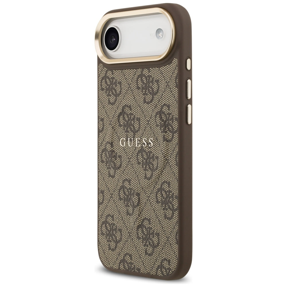 Husa MagSafe pentru Apple iPhone 17 Air, Guess, 4G Classic, Maro