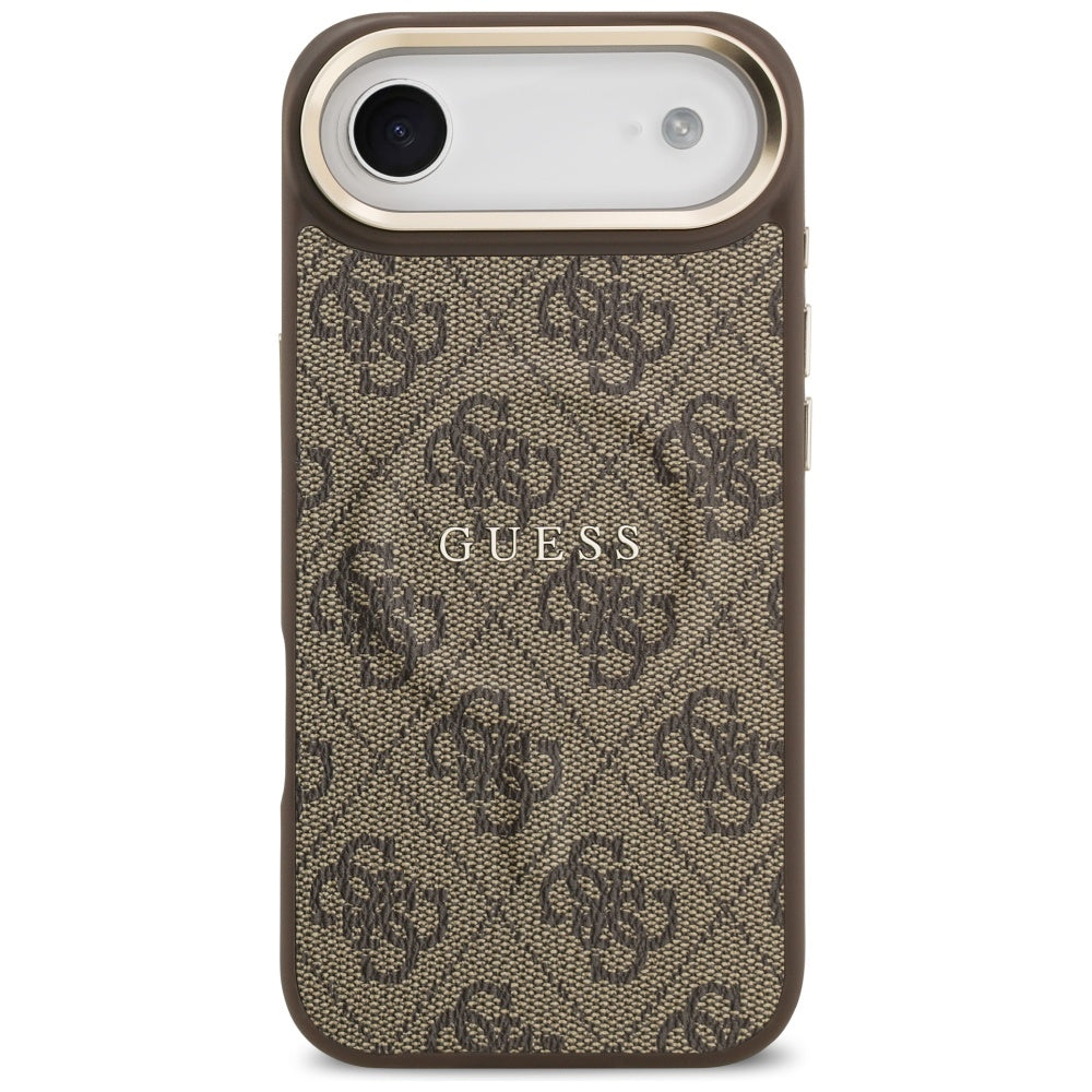 Husa MagSafe pentru Apple iPhone 17 Air, Guess, 4G Classic, Maro