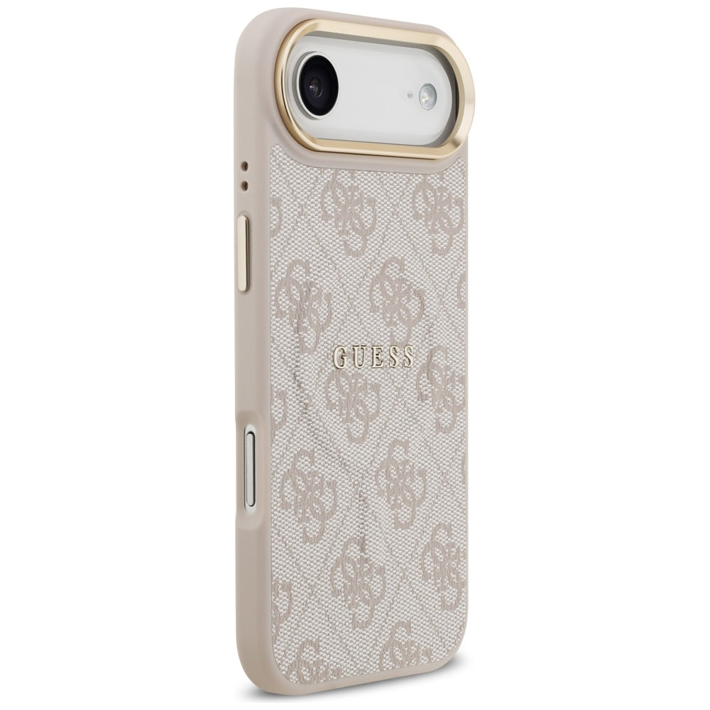 Husa MagSafe pentru Apple iPhone 17 Air, Guess, 4G Classic, Roz