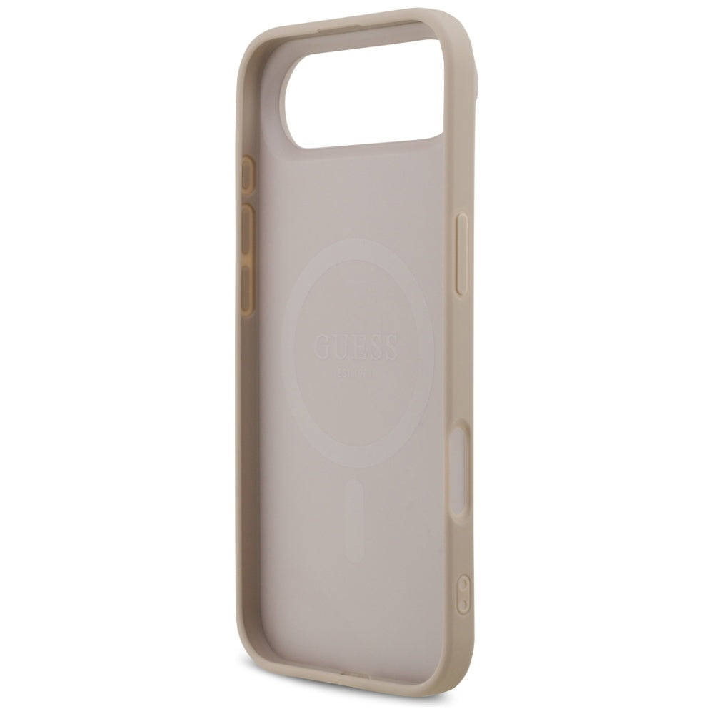 Husa MagSafe pentru Apple iPhone 17 Air, Guess, 4G Printed Stripes, Roz