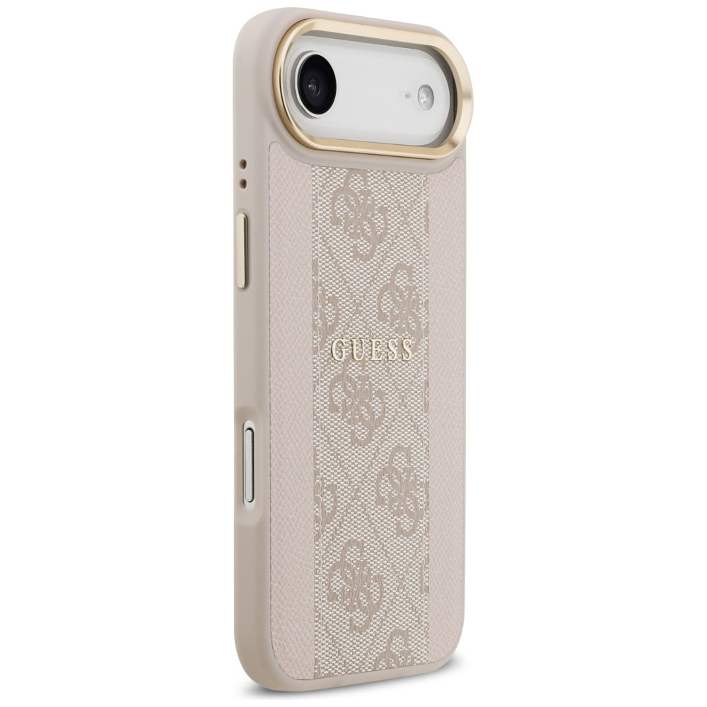 Husa MagSafe pentru Apple iPhone 17 Air, Guess, 4G Stripe, Roz