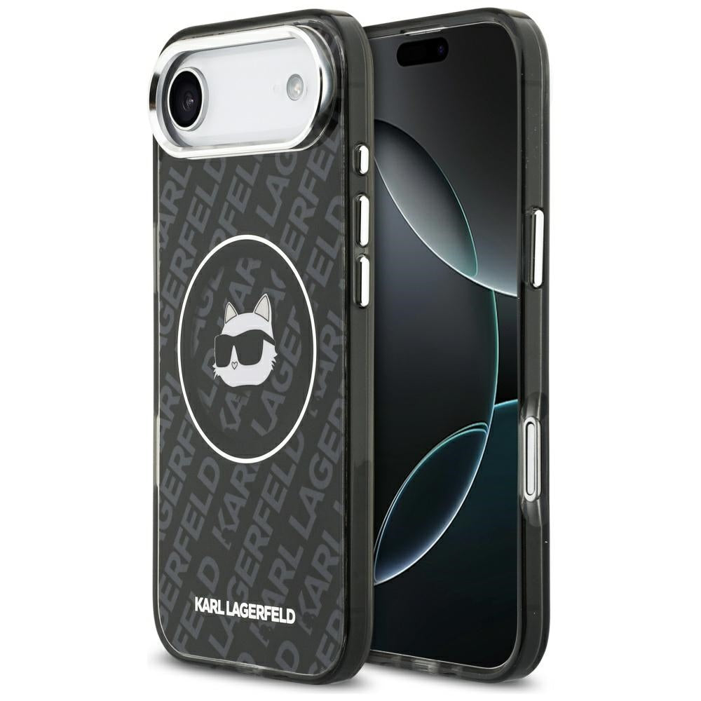 Husa MagSafe pentru Apple iPhone 17 Air, Karl Lagerfeld, IML Choupette`s Head, Neagra