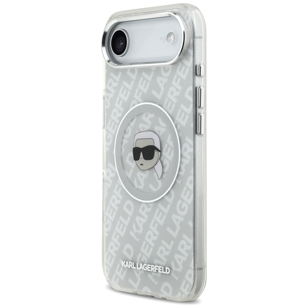 Husa MagSafe pentru Apple iPhone 17 Air, Karl Lagerfeld, IML Karl`s Head, Gri