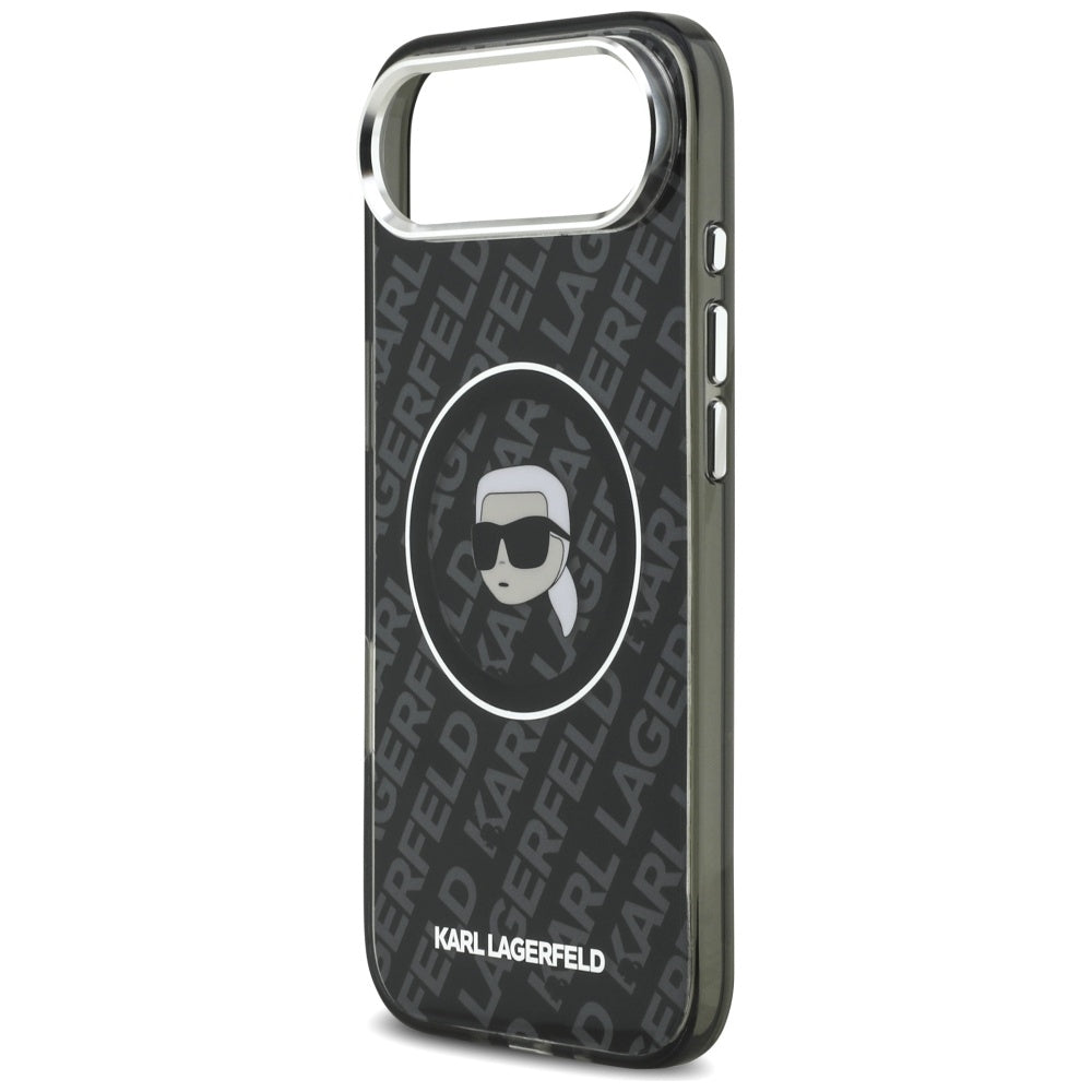 Husa MagSafe pentru Apple iPhone 17 Air, Karl Lagerfeld, IML Karl`s Head, Neagra