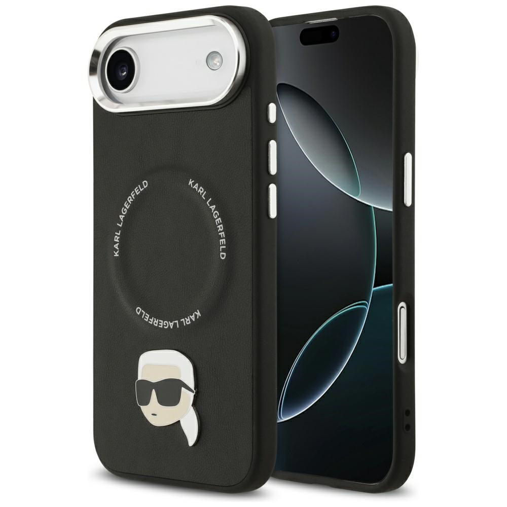 Husa MagSafe pentru Apple iPhone 17 Air, Karl Lagerfeld, Karl Pin, Neagra