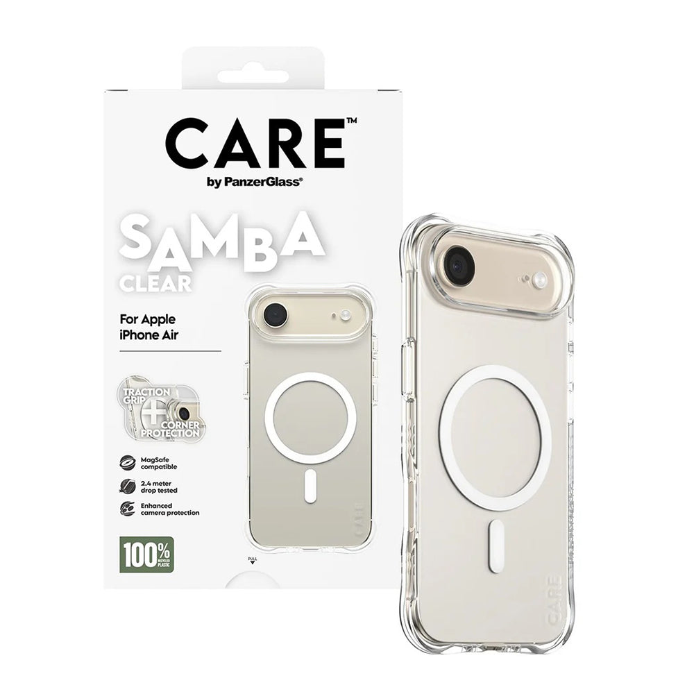Husa MagSafe pentru Apple iPhone 17 Air, PanzerGlass, Care Fashionable, Transparenta Alba