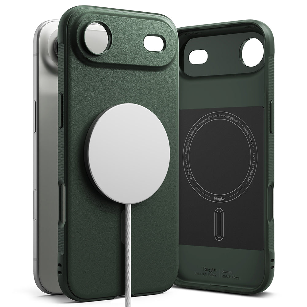 Husa MagSafe pentru Apple iPhone 17 Air, Ringke, Onyx, Verde Inchis