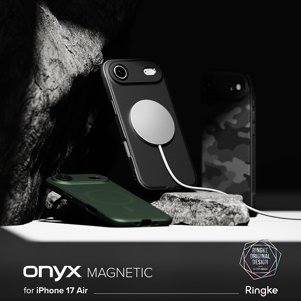 Husa MagSafe pentru Apple iPhone 17 Air, Ringke, Onyx, Verde Inchis