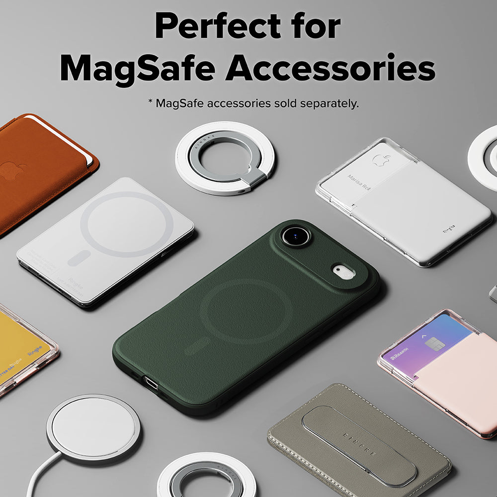 Husa MagSafe pentru Apple iPhone 17 Air, Ringke, Onyx, Verde Inchis