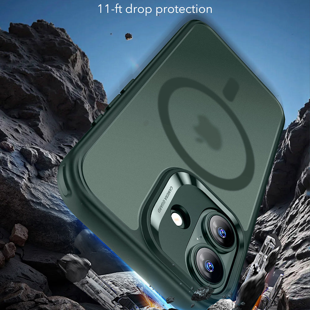 Husa MagSafe pentru Apple iPhone 17, ESR, Classic Hybrid, Verde Satinata