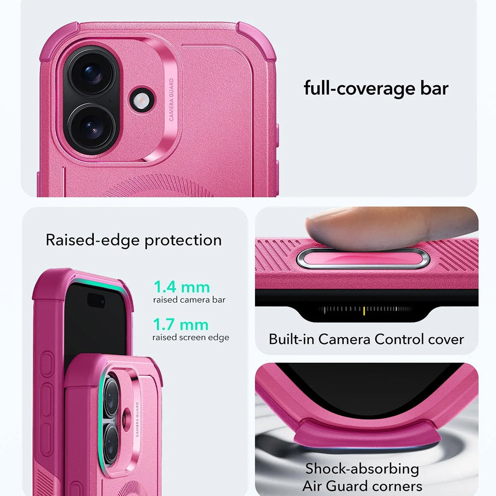 Husa MagSafe pentru Apple iPhone 17, ESR, Cyber, Roz