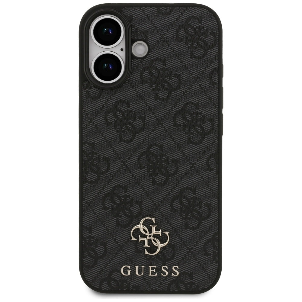Husa MagSafe pentru Apple iPhone 17, Guess, 4G Small and Classic Logo, Neagra