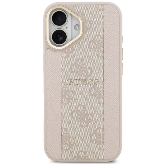 Husa MagSafe pentru Apple iPhone 17, Guess, 4G Stripe, Roz
