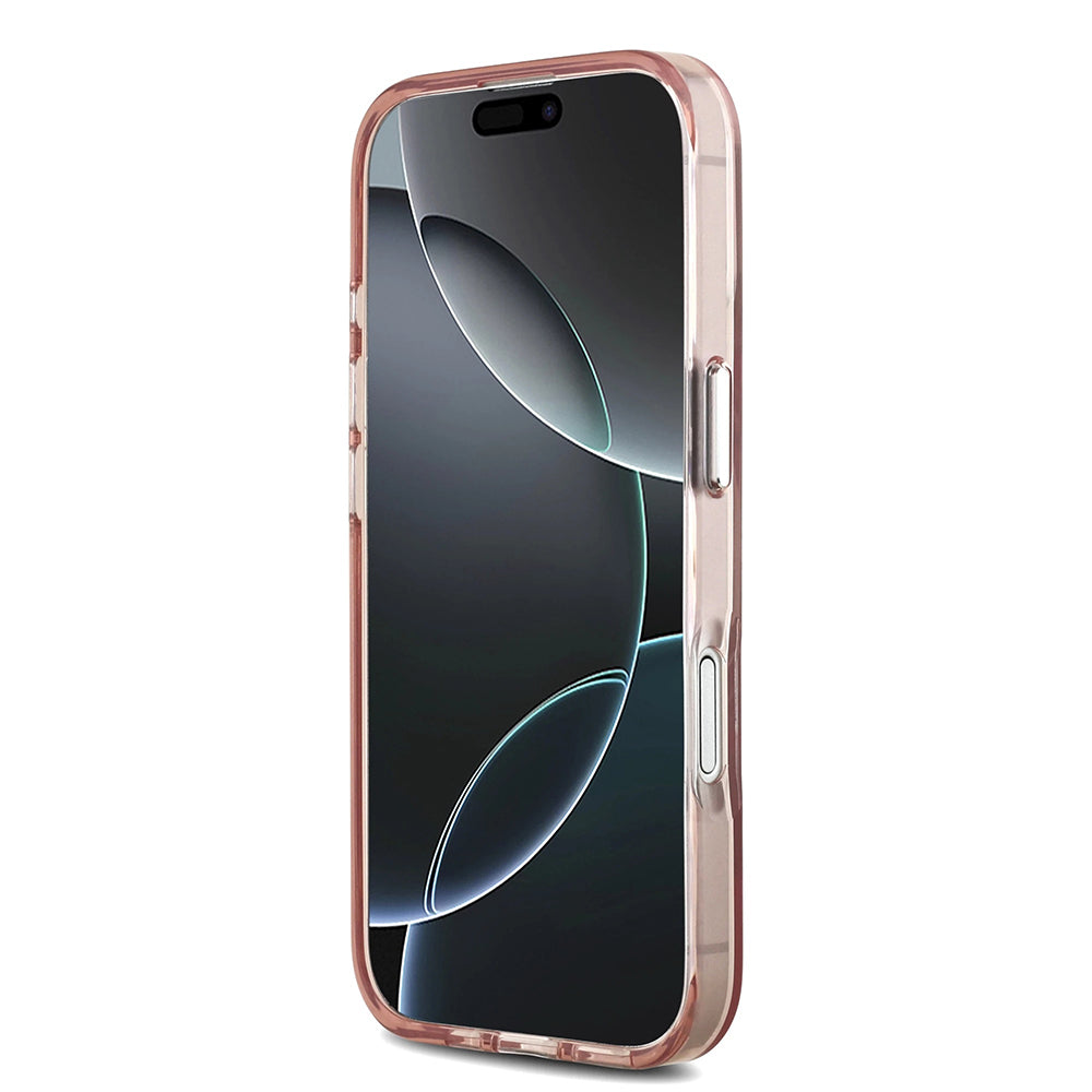 Husa MagSafe pentru Apple iPhone 17, Karl Lagerfeld, IML Sketch Logo Choupette, Roz