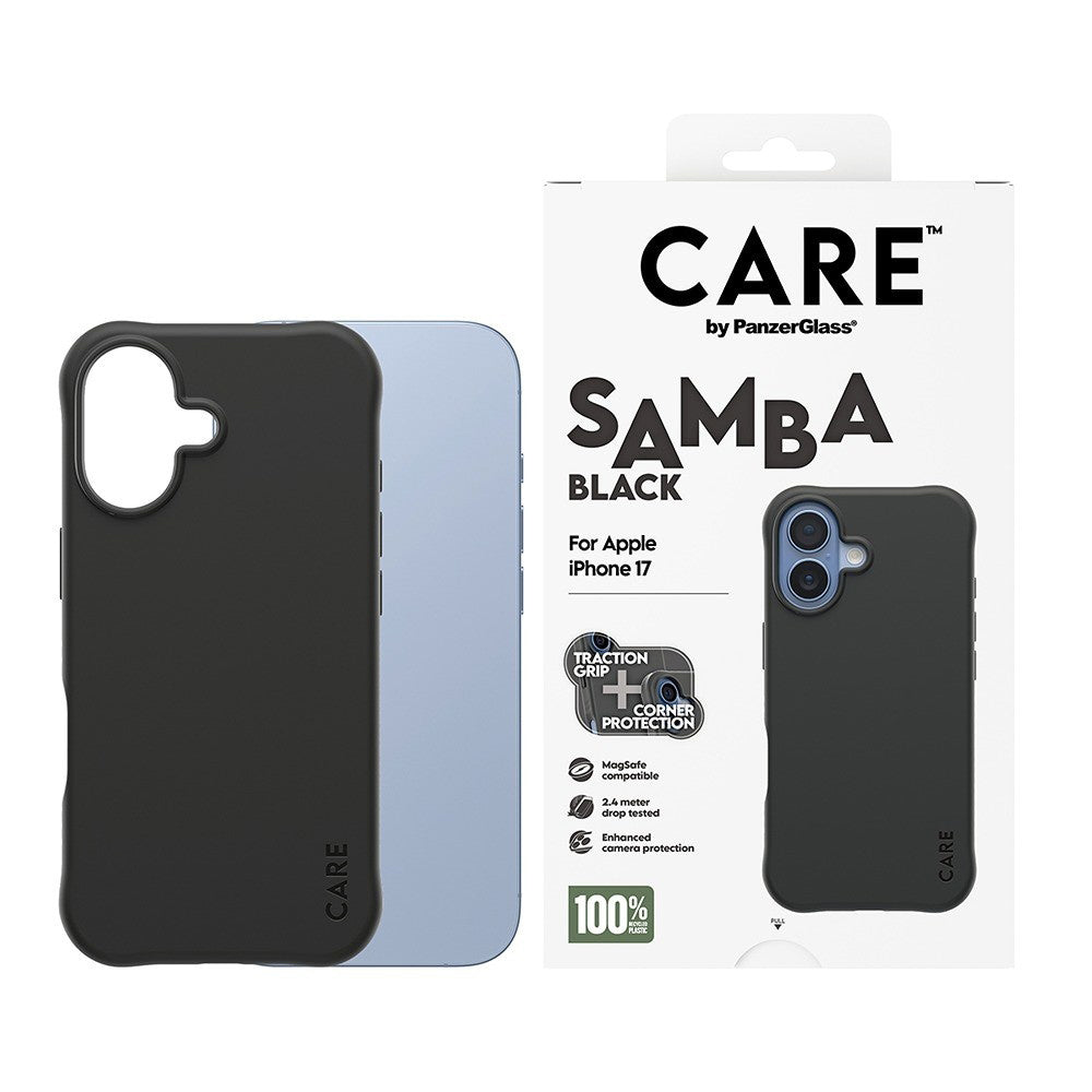 Husa MagSafe pentru Apple iPhone 17, PanzerGlass, Care Fashionable, Neagra