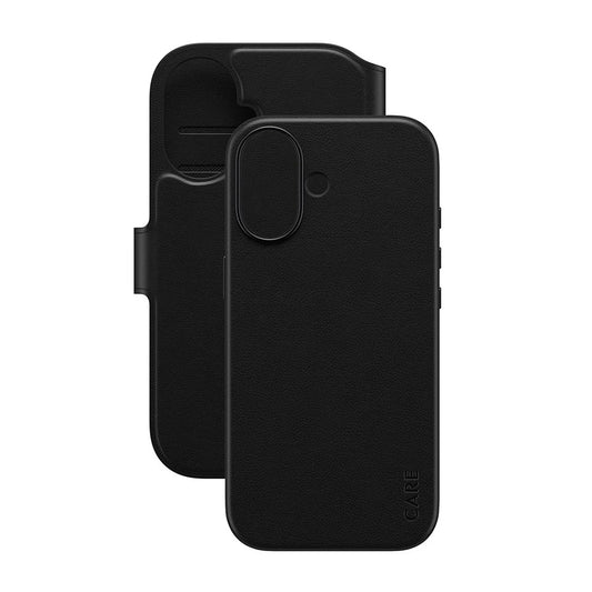 Husa MagSafe pentru Apple iPhone 17, PanzerGlass, Care Feature Tango Two-in-One, Neagra