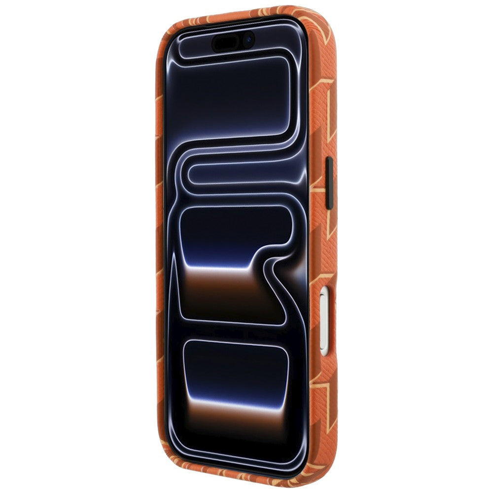 Husa MagSafe pentru Apple iPhone 17 Pro, Karl Lagerfeld, KL Monogram Logo, Portocalie