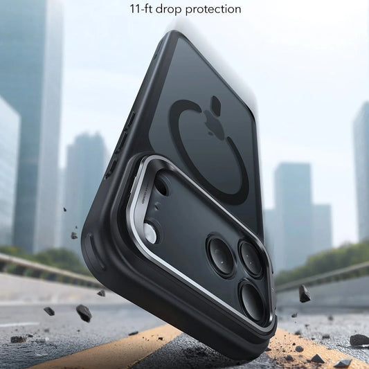 Husa MagSafe pentru Apple iPhone 17 Pro Max, ESR, Classic Hybrid Kickstand, Neagra Satinata