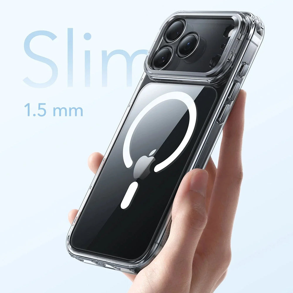 Husa MagSafe pentru Apple iPhone 17 Pro Max, ESR, Classic Hybrid Kickstand, Transparenta
