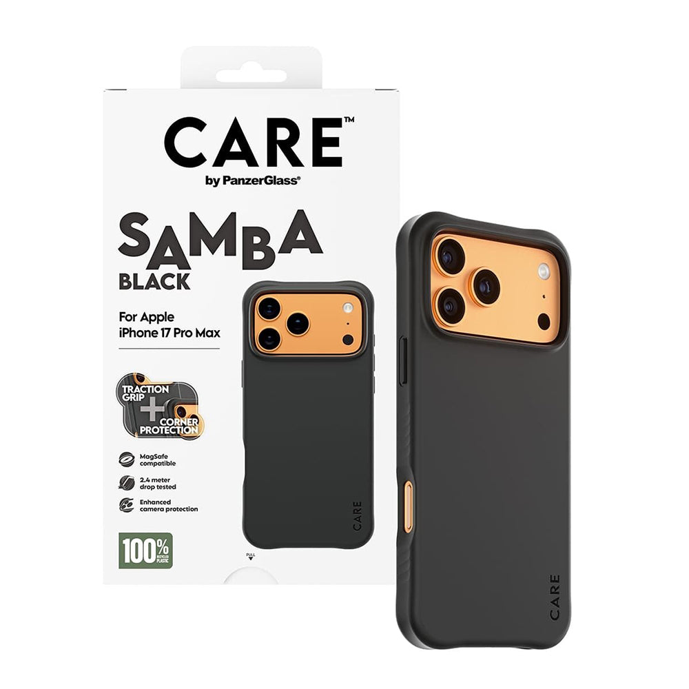 Husa MagSafe pentru Apple iPhone 17 Pro Max, PanzerGlass, Care Fashionable, Neagra