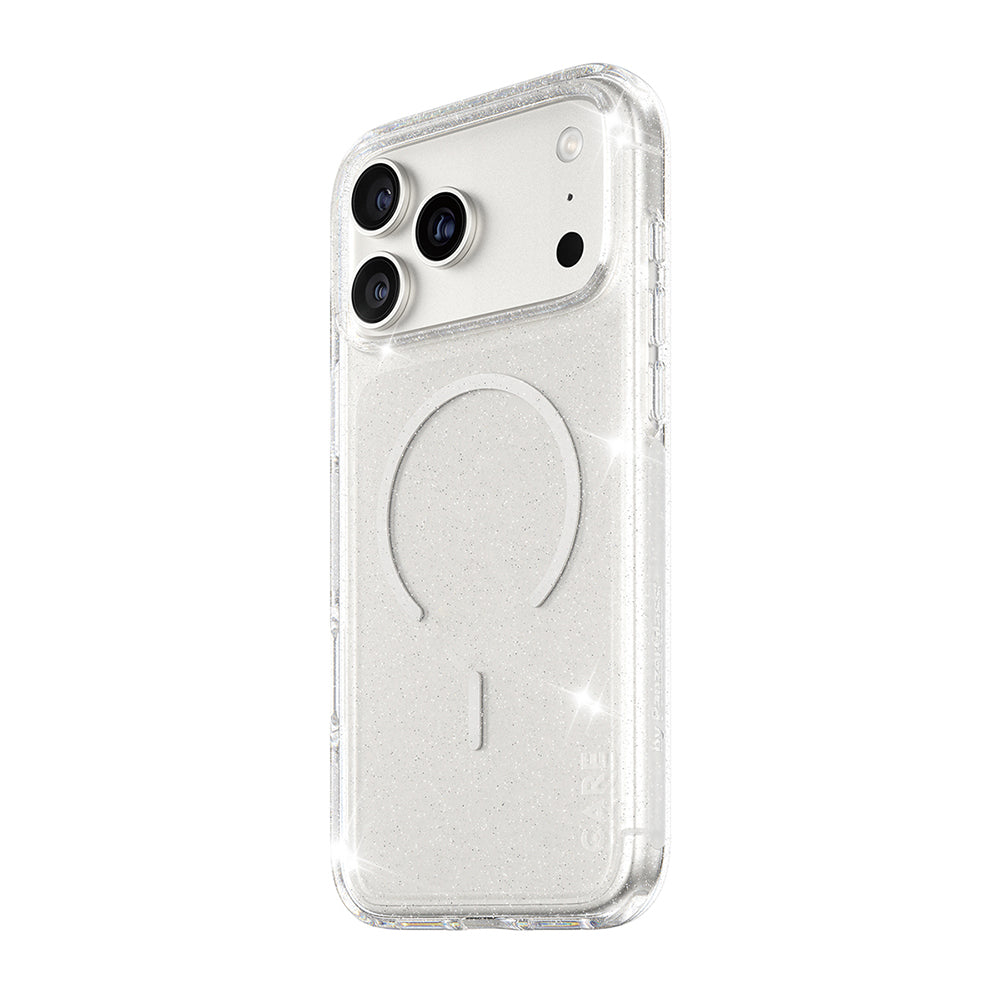 Husa MagSafe pentru Apple iPhone 17 Pro Max, PanzerGlass, Care Urban Explorer Star Lit, Transparenta Alba