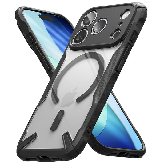 Husa MagSafe pentru Apple iPhone 17 Pro Max, Ringke, Fusion X, Neagra