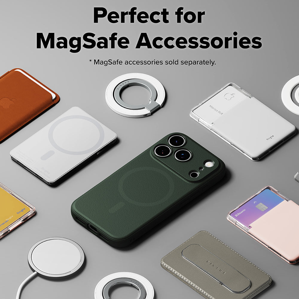 Husa MagSafe pentru Apple iPhone 17 Pro Max, Ringke, Onyx, Verde Inchis