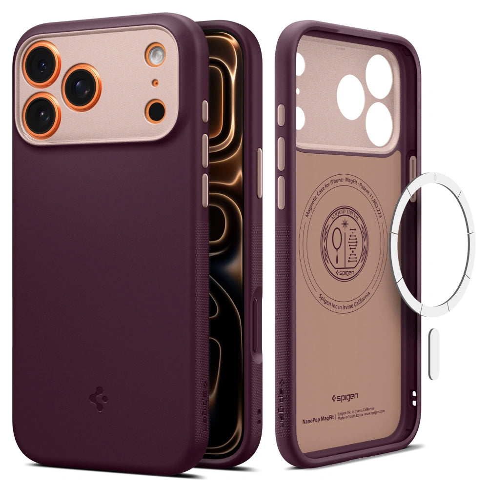 Husa MagSafe pentru Apple iPhone 17 Pro Max, Spigen, Caseology Nano Pop, Visinie ACS10261