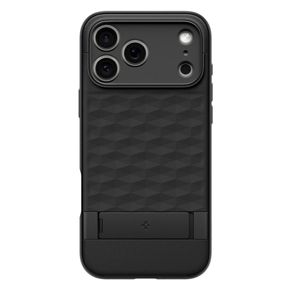 Husa MagSafe pentru Apple iPhone 17 Pro Max, Spigen, Caseology Parallax S, Neagra Mata