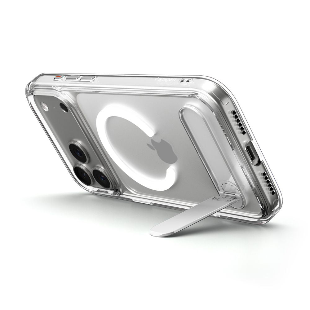 Husa MagSafe pentru Apple iPhone 17 Pro Max, Spigen, Ultra Hybrid S, Transparenta