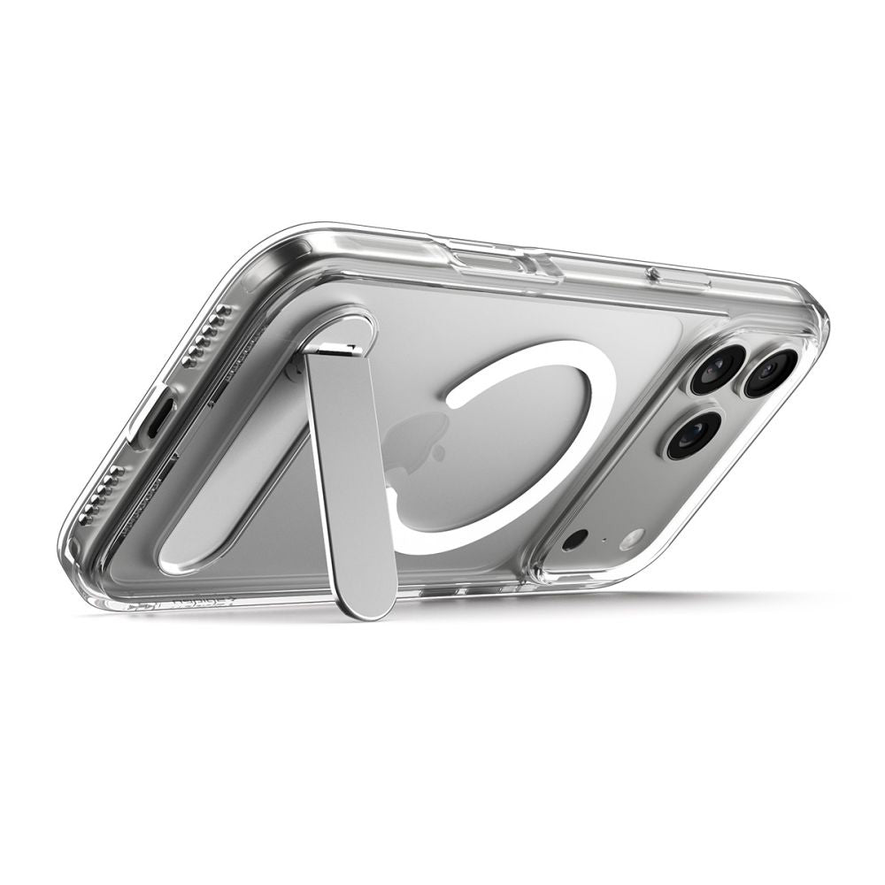Husa MagSafe pentru Apple iPhone 17 Pro Max, Spigen, Ultra Hybrid S, Transparenta