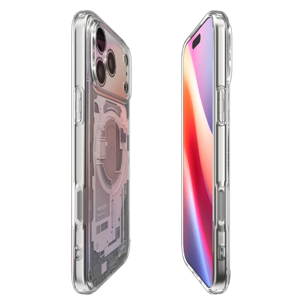Husa MagSafe pentru Apple iPhone 17 Pro Max, Spigen, Ultra Hybrid Zero One, Alba ACS10287