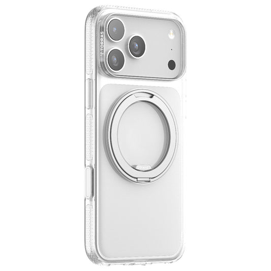 Husa MagSafe pentru Apple iPhone 17 Pro Max, Torras, Ostand R Fitness, Transparenta