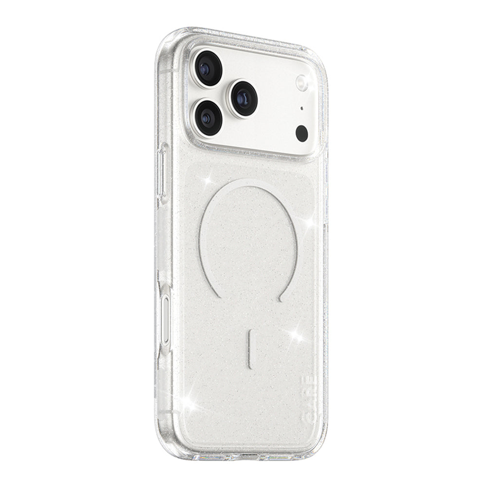 Husa MagSafe pentru Apple iPhone 17 Pro, PanzerGlass, Care Urban Explorer Star Lit, Transparenta Alba