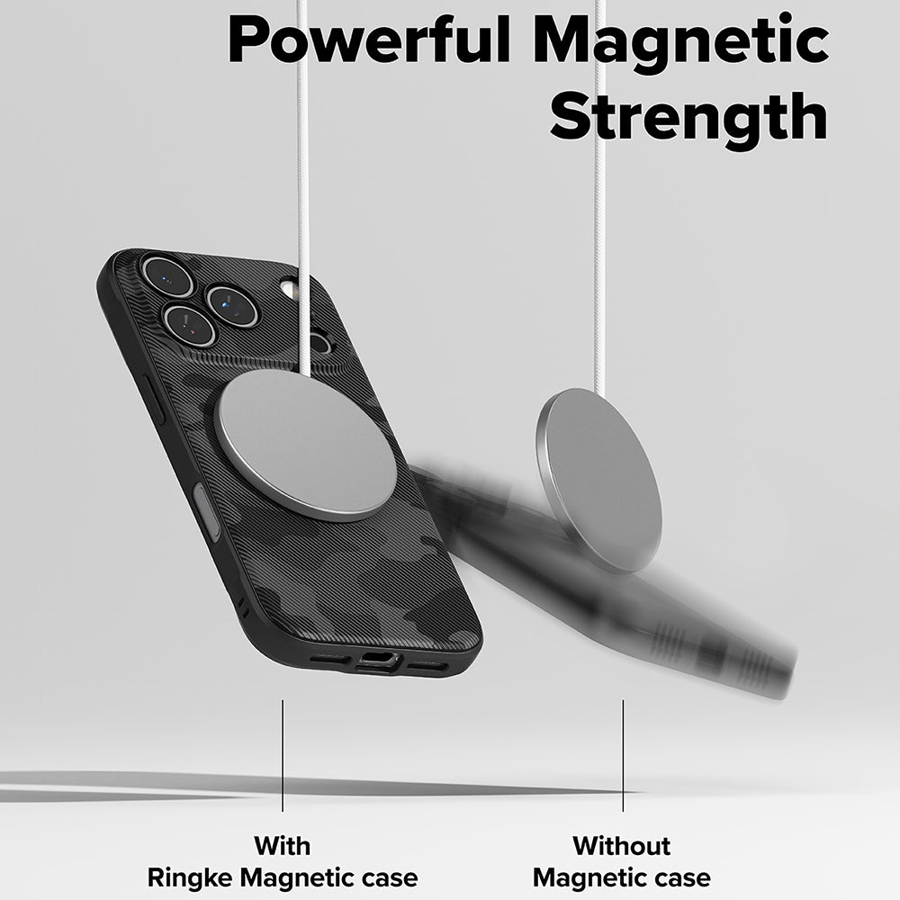 Husa MagSafe pentru Apple iPhone 17 Pro, Ringke, Onyx, Camuflaj