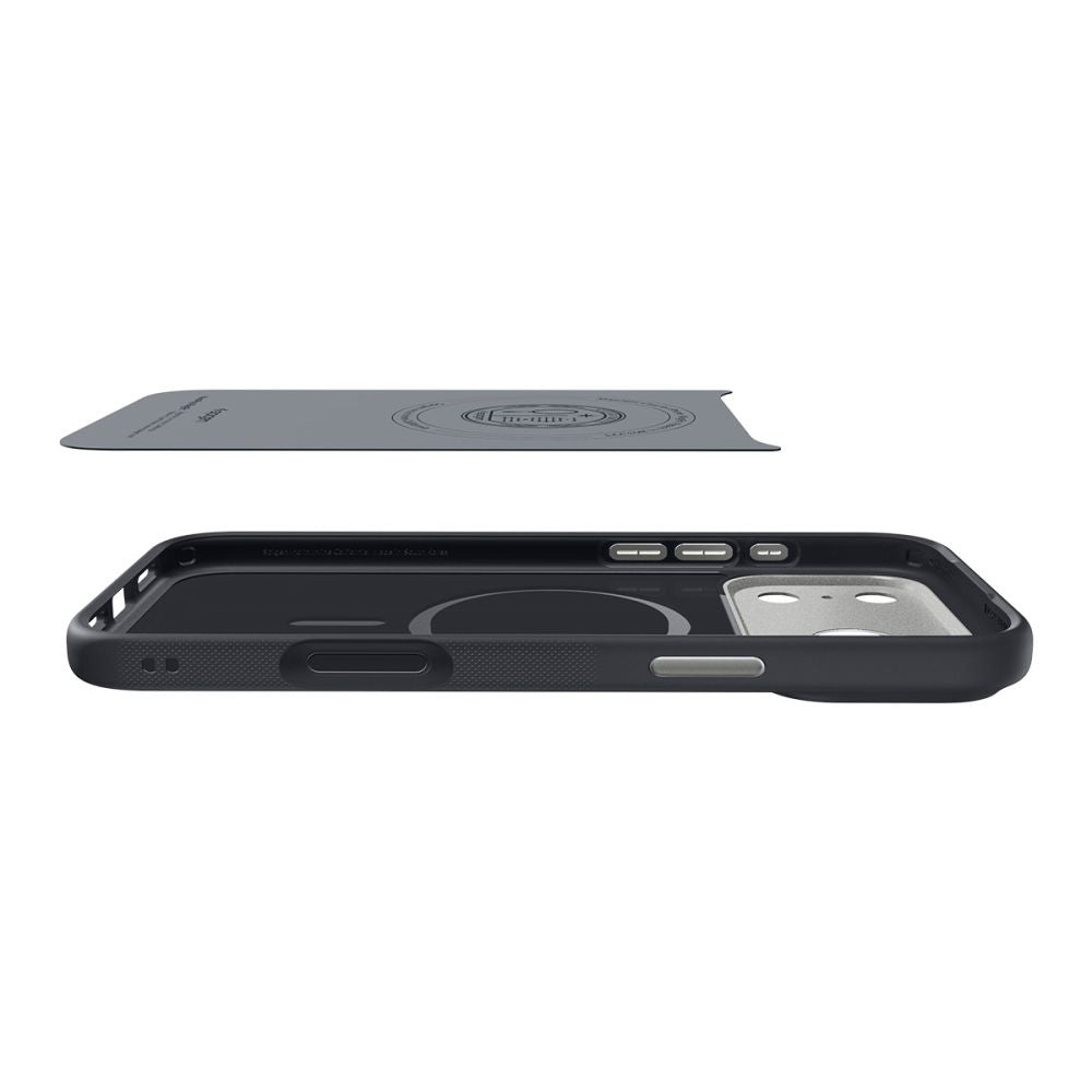 Husa MagSafe pentru Apple iPhone 17 Pro, Spigen, Caseology Nano Pop, Neagra ACS10328