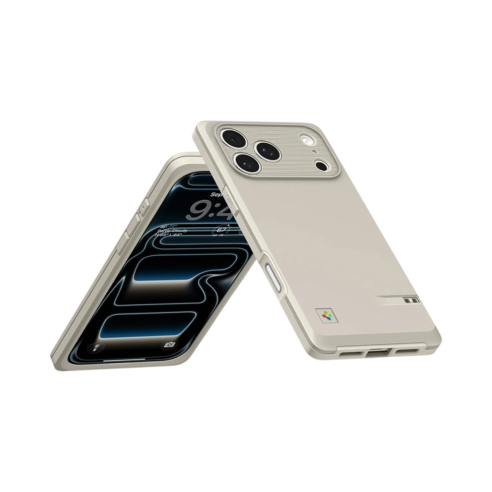 Husa MagSafe pentru Apple iPhone 17 Pro, Spigen, Classic LS, Crem ACS10479