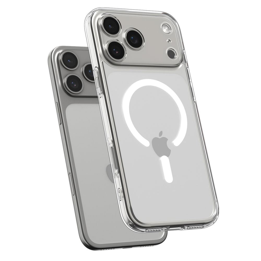 Husa MagSafe pentru Apple iPhone 17 Pro, Spigen, Ultra Hybrid, Alba ACS10346