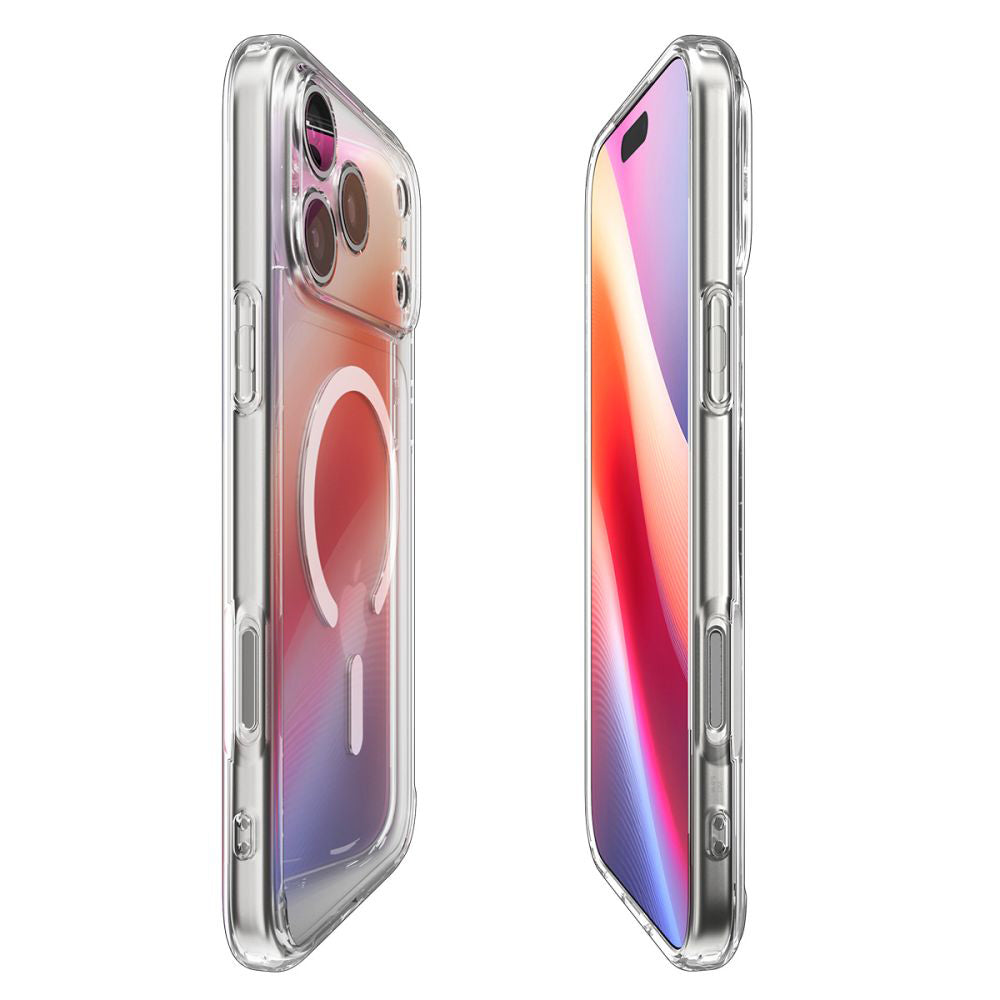 Husa MagSafe pentru Apple iPhone 17 Pro, Spigen, Ultra Hybrid, Alba ACS10346
