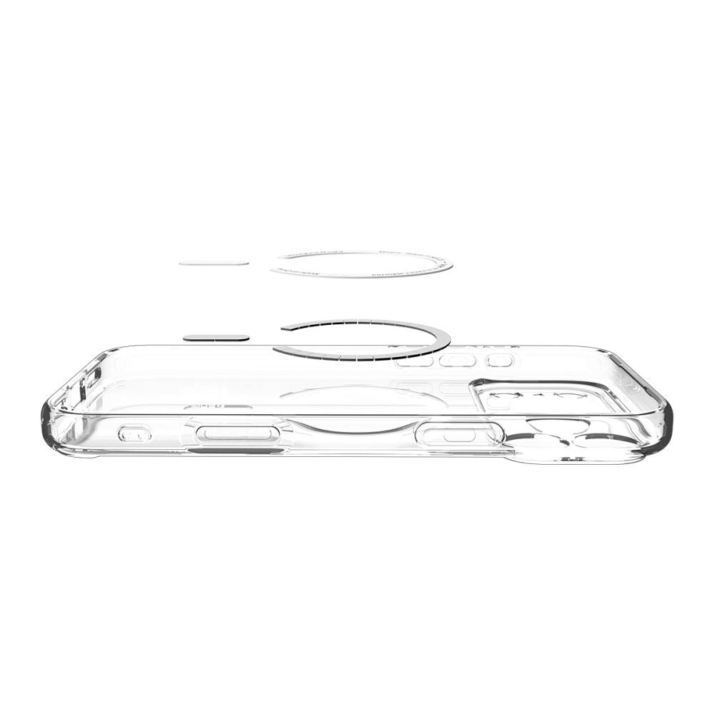 Husa MagSafe pentru Apple iPhone 17 Pro, Spigen, Ultra Hybrid, Alba Satinata ACS10350