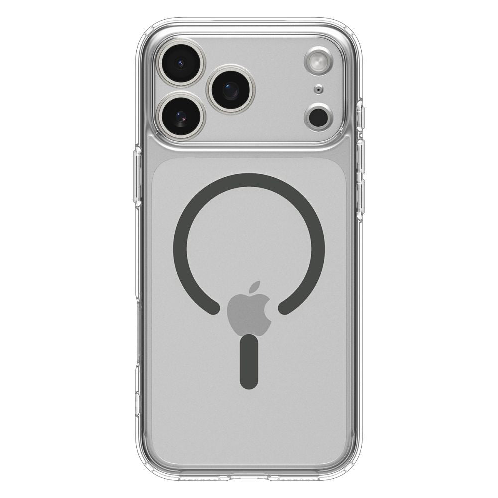 Husa MagSafe pentru Apple iPhone 17 Pro, Spigen, Ultra Hybrid, Gri ACS10347