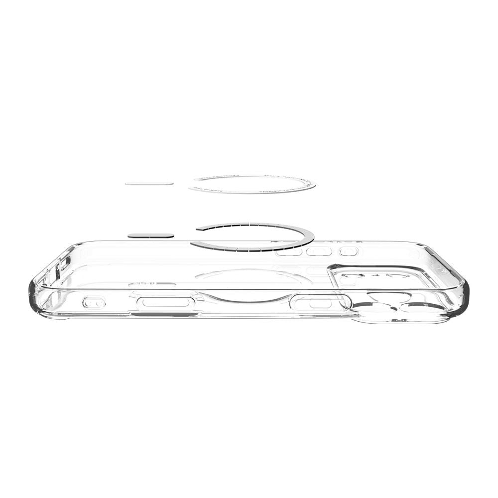 Husa MagSafe pentru Apple iPhone 17 Pro, Spigen, Ultra Hybrid, Gri ACS10347