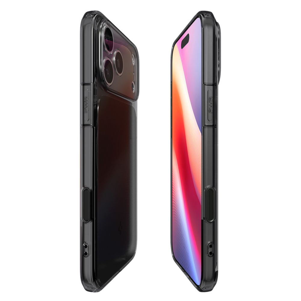 Husa MagSafe pentru Apple iPhone 17 Pro, Spigen, Ultra Hybrid T, Neagra Mata ACS10345