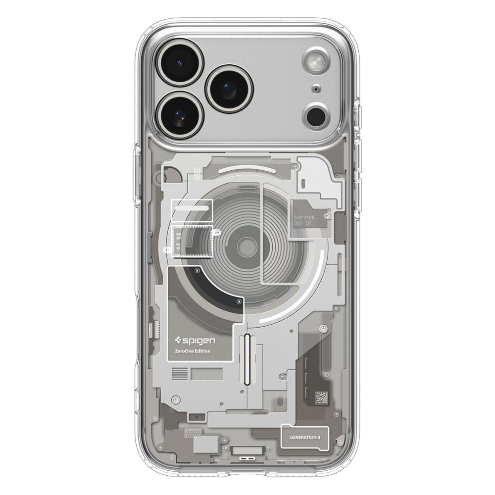 Husa MagSafe pentru Apple iPhone 17 Pro, Spigen, Ultra Hybrid Zero One, Bej ACS10352