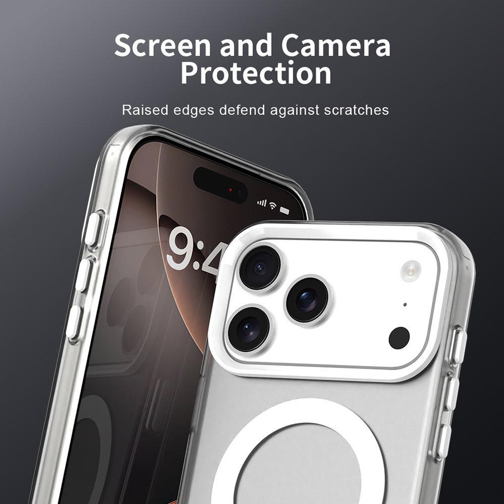Husa MagSafe pentru Apple iPhone 17 Pro, Techsuit, CandyCase, Alba