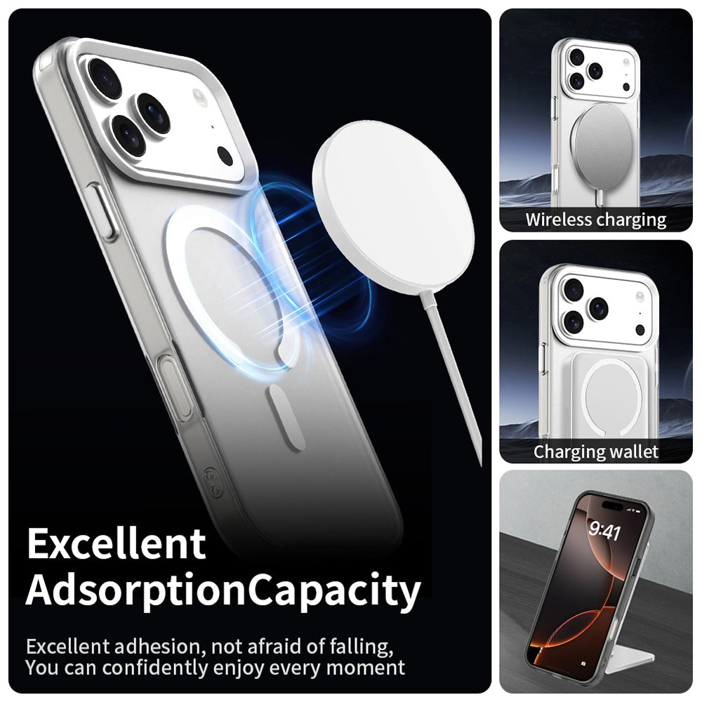 Husa MagSafe pentru Apple iPhone 17 Pro, Techsuit, CandyCase, Alba